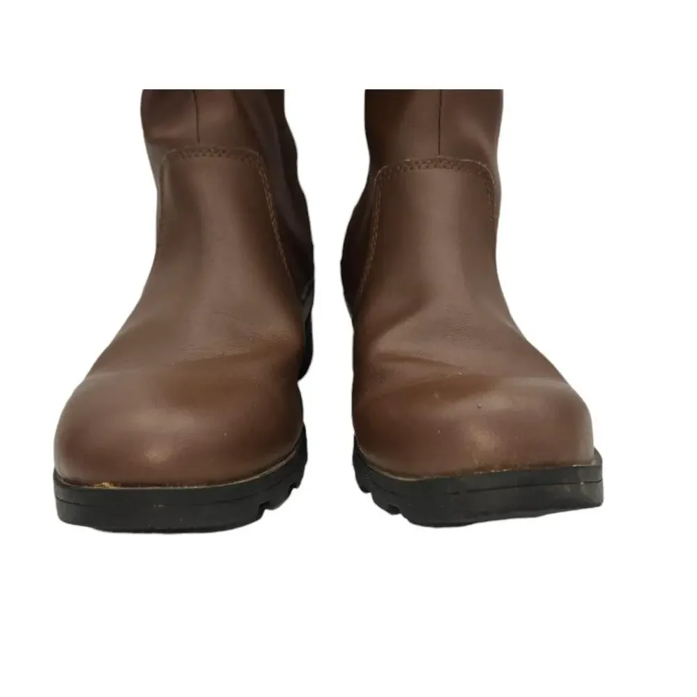 Sorel Youth Emelie Leather Suede‎ Tall Boots Size 5 Brown